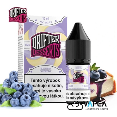Juice Sauz Drifter Desserts Salts Blueberry Cheesecake 10 ml 10mg