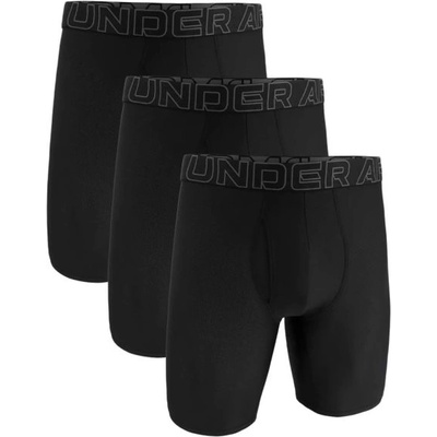 Under Armour Мъжки боксерки Under Armour Performance Tech Mesh 9in Boxerjock 3P - Черен