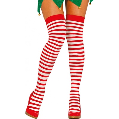 Fiestas Guirca Puntíkované červeno bílé nadkolenky – Zboží Mobilmania