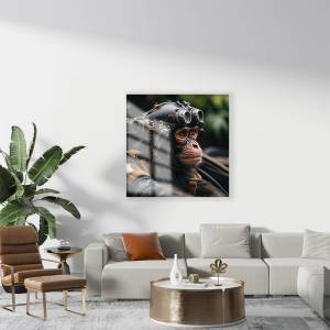 Art gift Стъклено АРТ пано - Пилот от джунглата