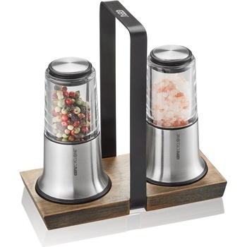 GEFU Gefu X-plosion G-34641 Мелничка за сол и пипер, дървен, сребрист, 2 броя (G-34641)
