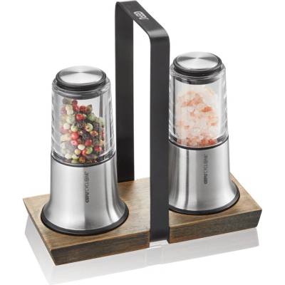 GEFU Gefu X-plosion G-34641 Мелничка за сол и пипер, дървен, сребрист, 2 броя (G-34641)
