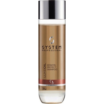 System Professional LuxeOil Keratín Protect shampoo poškodené vlasy Posilňujúci šampón 250 ml