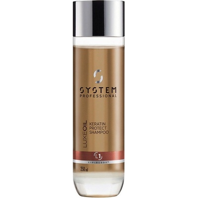 System Professional LuxeOil Keratín Protect shampoo poškodené vlasy Posilňujúci šampón 250 ml