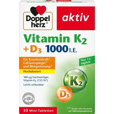 Doppelherz aktiv Vitamin K2 + D3 1000 I. E. - 30 таблетки