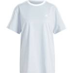 adidas Дамска тениска Adidas Essentials 3 Stripe T-Shirt Womens - Wonder Blue