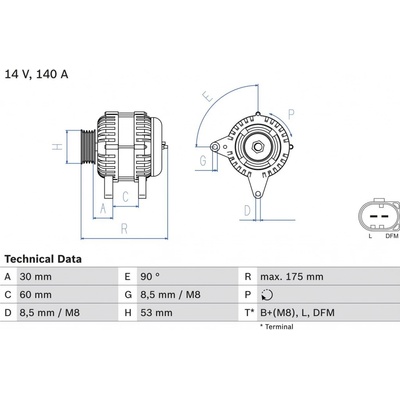 Generátor BOSCH 0 986 080 600