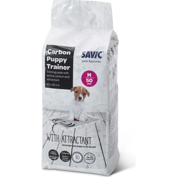 Savic Puppy Trainer Pads s aktívnym uhlím Medium 45 x 30 cm 50 ks