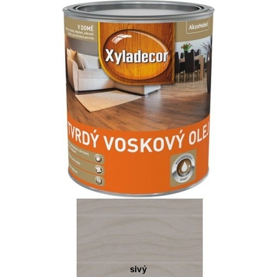 Xyladecor tvrdý voskový olej 0,75 l Sivý