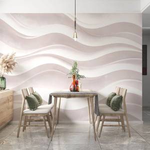 Art Gift Decor Фототапет Вълнообразен релеф в бежови нюанси