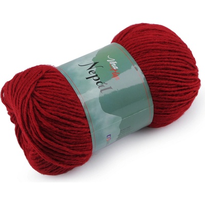 Pletací příze Nepál 100 g Varianta: 5 (6019) červená, Balení: 1 ks 53057/132040/246625