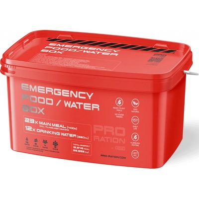 Nouzové balení potravin Emergency Food/Water BOX , Adventure Menu – Zboží Mobilmania