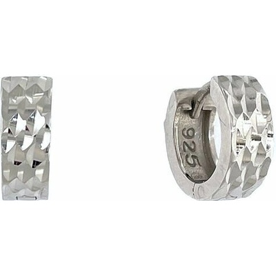 INFINITYSILVER Stříbrné náušnice kroužky s brusem KIRA OE061DC3