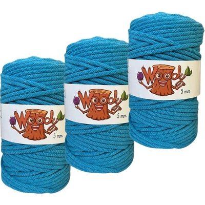 Woody Crafts 3x Woody 5 mm – Tyrkysová (100m)