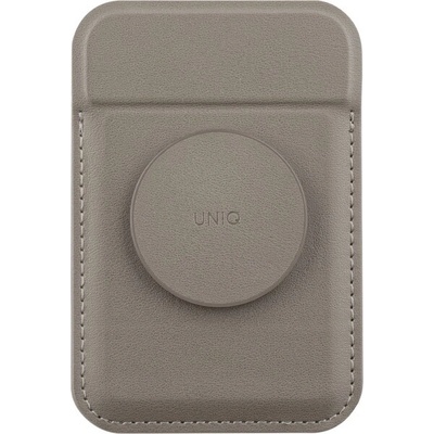 UNIQ FLIXA MAGNETIC CARD HOLDER AND POP-OUT GRIP-STAND - FLINT sivé sivé