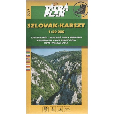 Mapa Slovenský kras maďarský jazyk