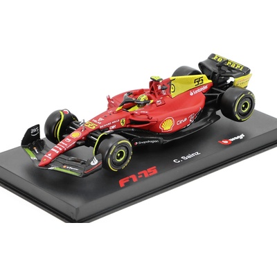 Bburago Ferrari F1 75 55 C. Sainz Italian GP Giallo Modena Special Edition 1:43