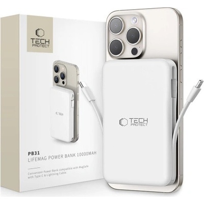 Tech-Protect PB31 10000mAh bílá