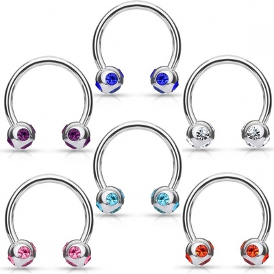 Šperky4U piercing podkova PV01002-R