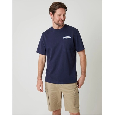 Saltwell Тениска Saltwell Men's Saltwel Portree Regular Fit T-Shirt - Navy