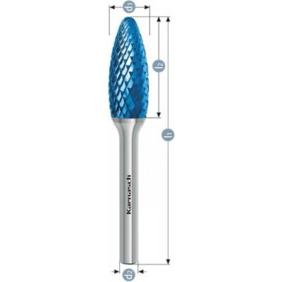 Karnasch Professional Tools HP-6 plamínek technická fréza povlakovaná - 11.5074-015