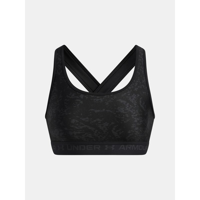 Under Armour Women's Crossback Mid Print Bra-BLK Under Armour | Cheren | ЖЕНИ | XS