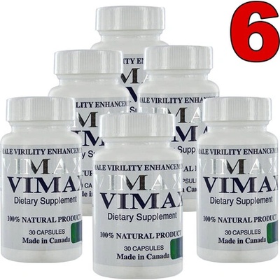 6 x Vimax капсули за уголемяване на пениса и по-добра ерекция