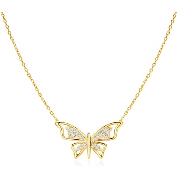 SAVICKI Колие с пеперуда Savicki: злато, диаманти