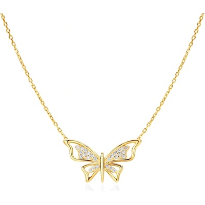 SAVICKI Колие с пеперуда Savicki: злато, диаманти