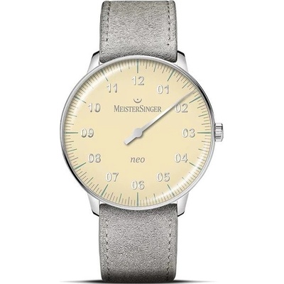 MeisterSinger S-NES935S Šedý kožený řemínek