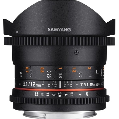 Samyang 12mm T3.1 VDSLR ED AS NCS Fisheye Nikon