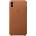 Apple Оригинален гръб Apple Leather Cover за iPhone XS Max - Кафяв, MRWV2ZM/A