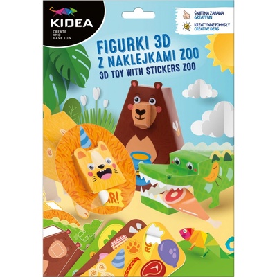 Derform sada figurek 3D se samolepkami ZOO