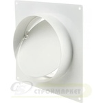 VENTS КОНЕКТОР ЗА СТЕНА С КЛАПА 2521 ф125 170х15 ПВЦ (63150,2521)
