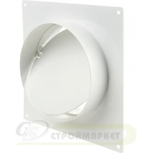 VENTS КОНЕКТОР ЗА СТЕНА С КЛАПА 2521 ф125 170х15 ПВЦ (63150,2521)