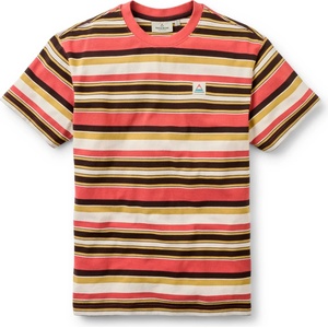 Passenger Мъжка тениска Passenger Wild Pine Texture Stripe T-Shirt - Redwood Multi Stripe (216-7869-0213)