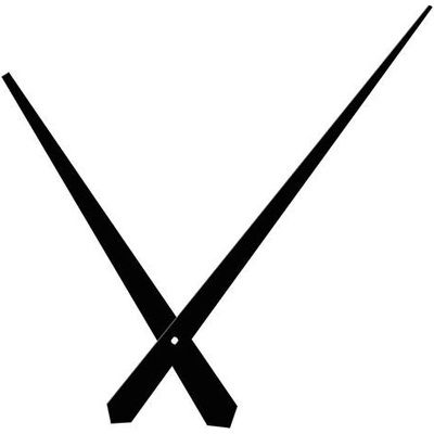 Hodinové ručky 205-153 černé