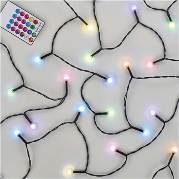 EMOS Lighting D5AA01 LED vianočná cherry reťaz guličky 10 m RGB ovládač programy časovač