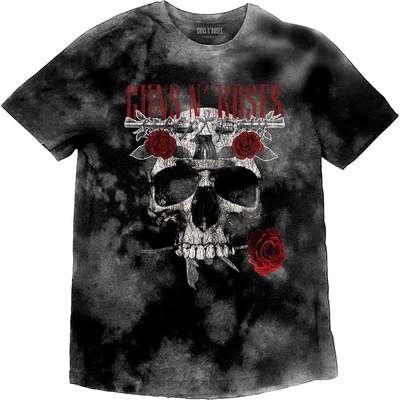 Guns N’ Roses tričko Flower Skull šedé