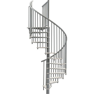 Minka STAIRS Kombinované točité schodiště Switch bílá/šedá pr. 140 cm