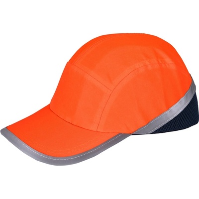 Bezpečnostná s ABS škrupinou PROFI HIVIS oranžová