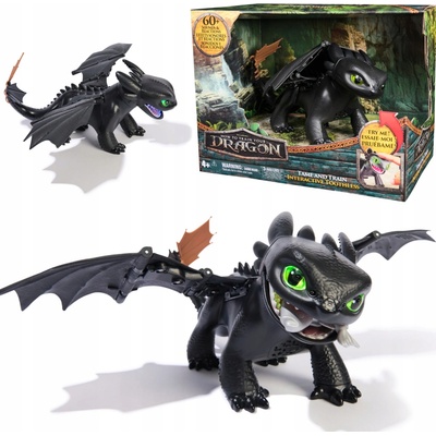 Spin Master Jak vycvičit draka interaktivní Bezzubka s mnoha funkcemi – Zboží Dáma