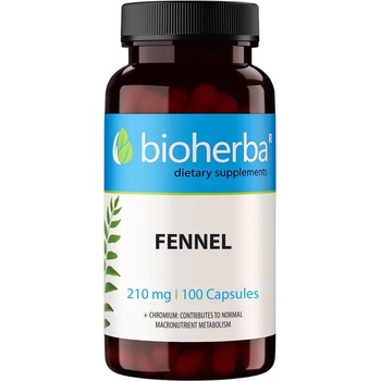 Bioherba Fennel, 210 mg, 100 капсули, Bioherba