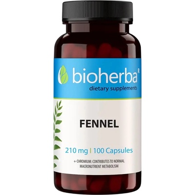 Bioherba Fennel, 210 mg, 100 капсули, Bioherba