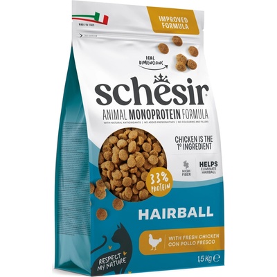 Schesir Cat Hairball kura a ryža 1,5 kg
