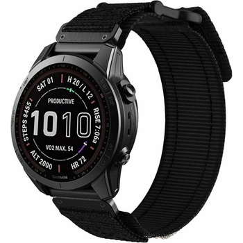 Image 1 of Tech-Protect Scout Pro Watch Strap - изключително здрава текстилна каишка за Garmin Fenix 7X, Fenix 6X Pro, Fenix 6X, Fenix 5X Plus, Fenix 5X, Fenix 3HR, Fenix 3 (черен)