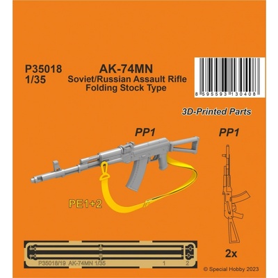 Special Hobby AK 74MN Soviet/Russian Assault Rifle / Folding Stock Type 1 2 pcs. 1:35