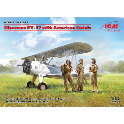 ICM Stearman PT-17/N2S-3 Kaydet with American Cadets 1:32