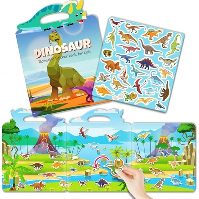 Znovu použitelné samolepky pro děti dinosaurs II