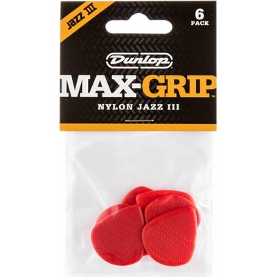 Dunlop 471P3N Nylon Max Grip Jazz III Player Pack Red Trsátko